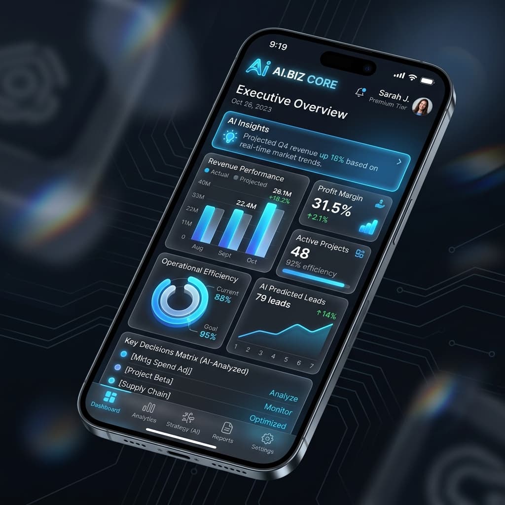 AI Mobile App Interface